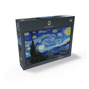 MyPuzzle The Starry Night 1889 by Vincent Van Gogh - enhanced 100 Piece Jigsaw Puzzle for mature-themeds