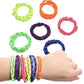 WILLBOND 216 Neon Friendship Bracelets Bulk for Kids Birthday Classroom Student Gift Adjustable Paracord Bracelets Rope Woven Ne