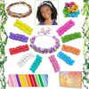 Wubomjio Diy Flower Crown Crafting Kit(Rose Theme), Make Your Own 12Pc Floral Crown Garland Kit, Presents For Kids Ages 6 7 8 9 10 Years Old And Up