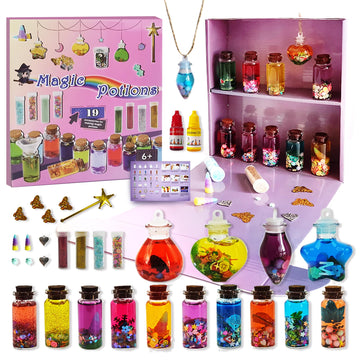 Demoabejas Fairy Mixies Potions Set With Magic For Kids, Diy 19 Bottles Mixies Potions For Christmas, Creativity Art Craft Toy F
