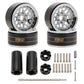 Meus Racing 1.9'' Beadlock Wheels Rims, 120.5G Brass & Aluminum Deep-Dish Wheels For 1/10 Rc Crawler Scx10 Trx4 Vs4-10 Gen8 (A-T