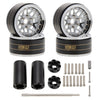 Meus Racing 1.9'' Beadlock Wheels Rims, 120.5G Brass & Aluminum Deep-Dish Wheels For 1/10 Rc Crawler Scx10 Trx4 Vs4-10 Gen8 (A-T