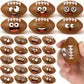 Arrowbash 24 Pcs Mini Face Football Stress Balls For Boys Girls Football Stress Balls Funny Face Squeeze Balls Foam Balls For St