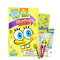 Nickelodeon Spongebob Squarepants Coloring Book Set - 7 Piece Multicolor Activity Pack with Crayons, Stickers, and Magic Pen