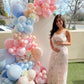 140Pcs Pastel Blue Balloons Baby Blue Balloon Garland Arch Kit 5/10/12/18 Inch Latex Light Blue Balloons Different Sizes As Gend