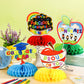 JULMELON 8PCS Preschool Graduation Party Decorations 2025 Honeycomb Centerpiece, 3D Kindergarten Graduations Centerpieces for Ta