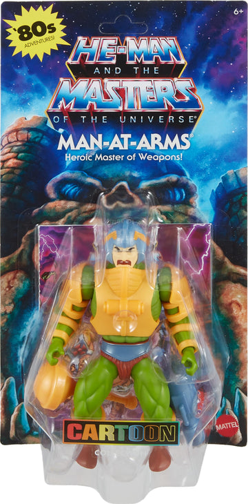 Mattel Masters of the Universe Origins Cartoon Collection Action Figure & Accessories Set  Man-At-Arms Duncan 5.5-inch Collectible Toy with Mini-Comic