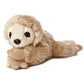 Aurora Mini Flopsie Sloth - 8" Plush Toy, Beige, Model 31355