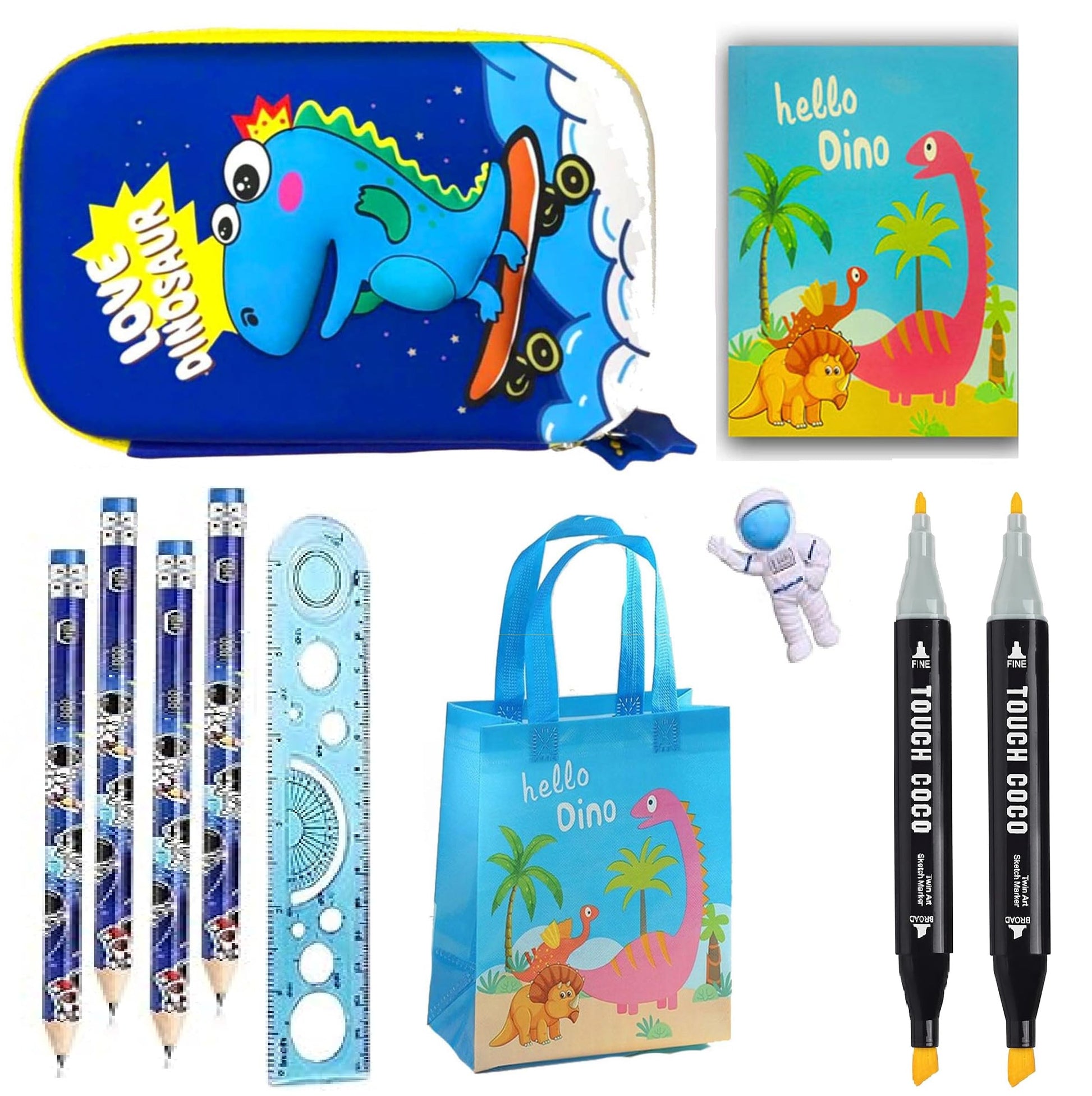 Kobbet School Stationery Set For, Large Capacity Big Pencil Pouch With Stationery, School Supply Set For Birthday Festival (Styl