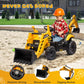 Btmway 24V Jcb Ride On Excavator,Kids' Electric Vehicles With Remote Control,Various Accessories,Sand Digger And Backhoe Shovel