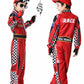 Aicoaub Race Car Driver Costume Boys Racer Jumpsuit Kids Disfraz De Carro Para Nio With Sunglasses For Toddler Halloween