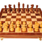 PALM ROYAL HANDICRAFTS Handmade Rosewood Foldable Chess Board Set Wooden with Non Magnetic Pieces and Extra Queens for 2 Players