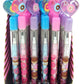 TINYMILLS 24 Pcs Donuts Multi Point Stackable Push Pencil Assortment with Eraser for Donut Party Favor Prize Carnival Goodie Bag