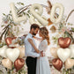 40 Inch Cream & Balloon, Large Symbol Balloons Foil Helium Balloons, Beige Mylar Big & Balloons, Cream Balloon For Birthday Wedd