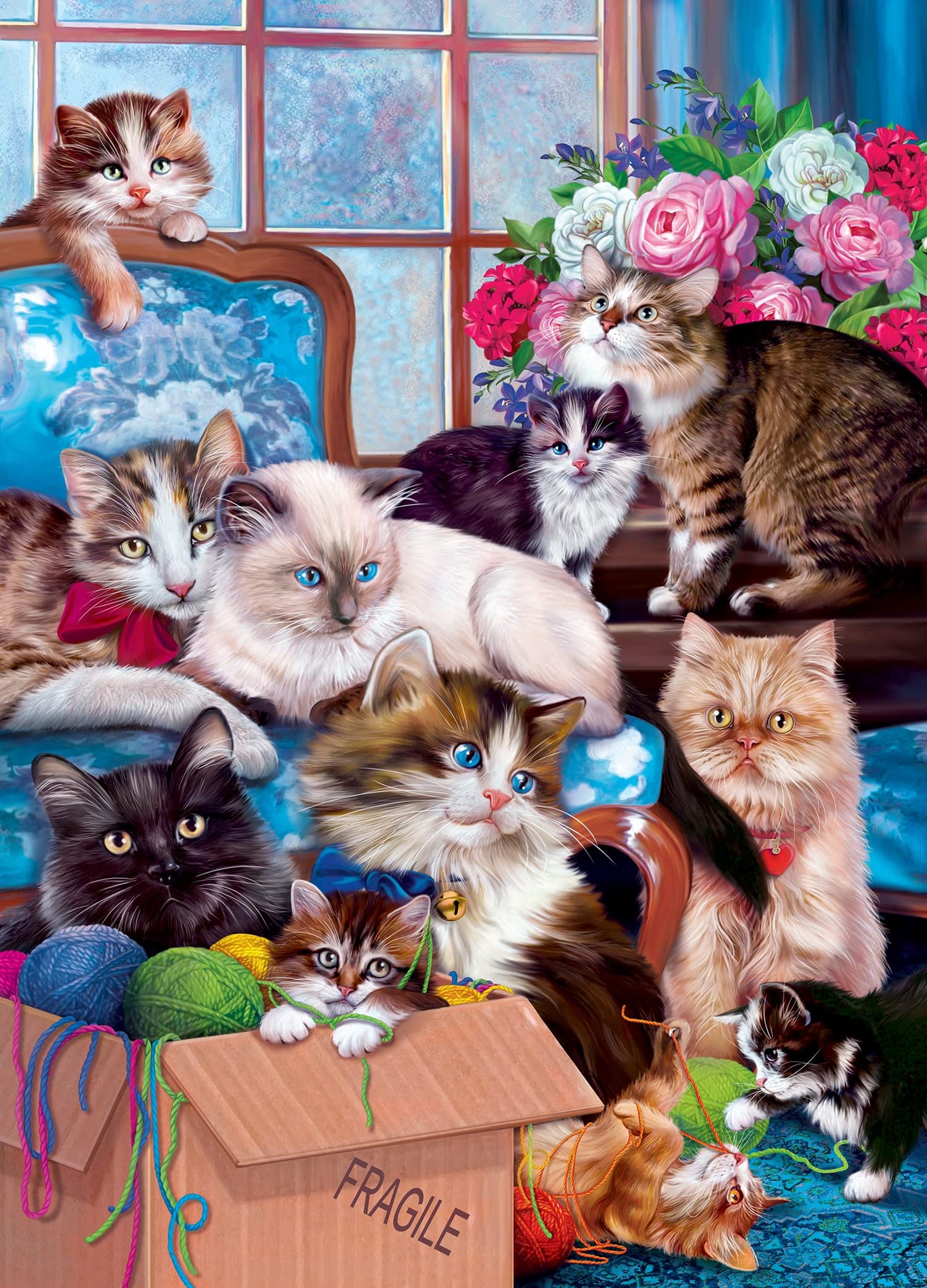 Masterpieces 1000 Piece Jigsaw Puzzle For Adults, Family, Or Youth - Trouble Makers - 19.25'X26.75'