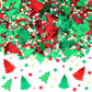 MARFOREVER Christmas Glitter Confetti, Tree Metallic Foil Confetti Party Scatter Red Green Xmas Stars Sequins Sprinkles Table fo