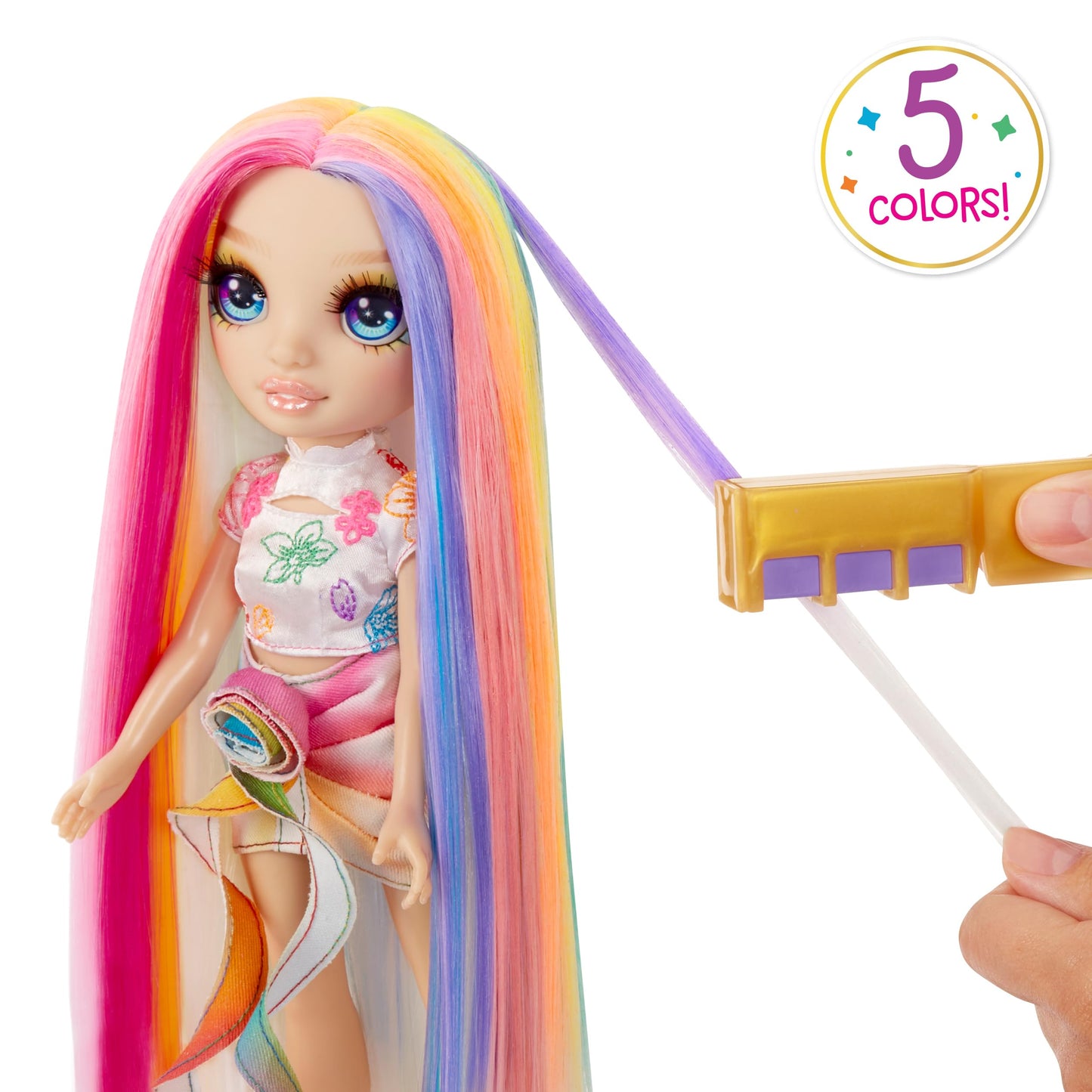 Rainbow High Hair Chalk & Style Amaya - Rainbow 11    Doll. Washable Rainbow Hair Chalk, Color, Style, Play, Rinse & Repeat. Gre