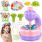 Fabric Flower Bouquets Toys DIY Flower Press Kit Arts and Crafts for Kids Ages 4-8 6-8 8-12 Girls, Creative Flower Bouquet Makin