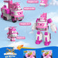 Super Wings - 7' Dizzy'S Rescue Tow With 2' Pink Transform-A-Bot Mini Figure,Transforming Airplane Toy Vehicle Set,Toy For 3 4 5 Year Old Boys And Girls,Us720314