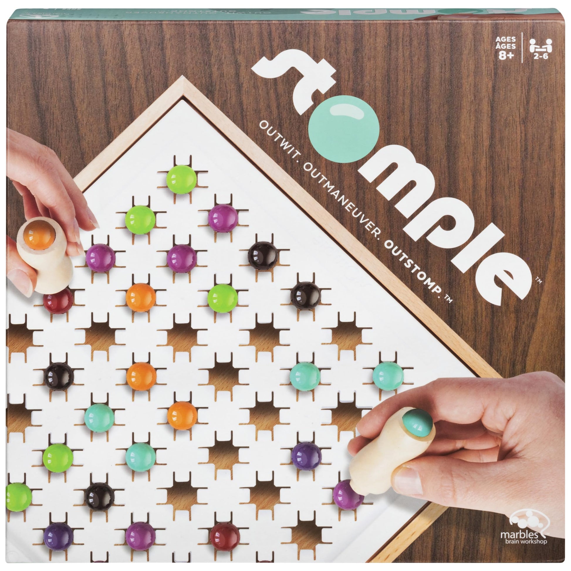 Stomple Game By Marbles Brain Workshop, Fun Strategy Game For Kids Aged 8 And Up