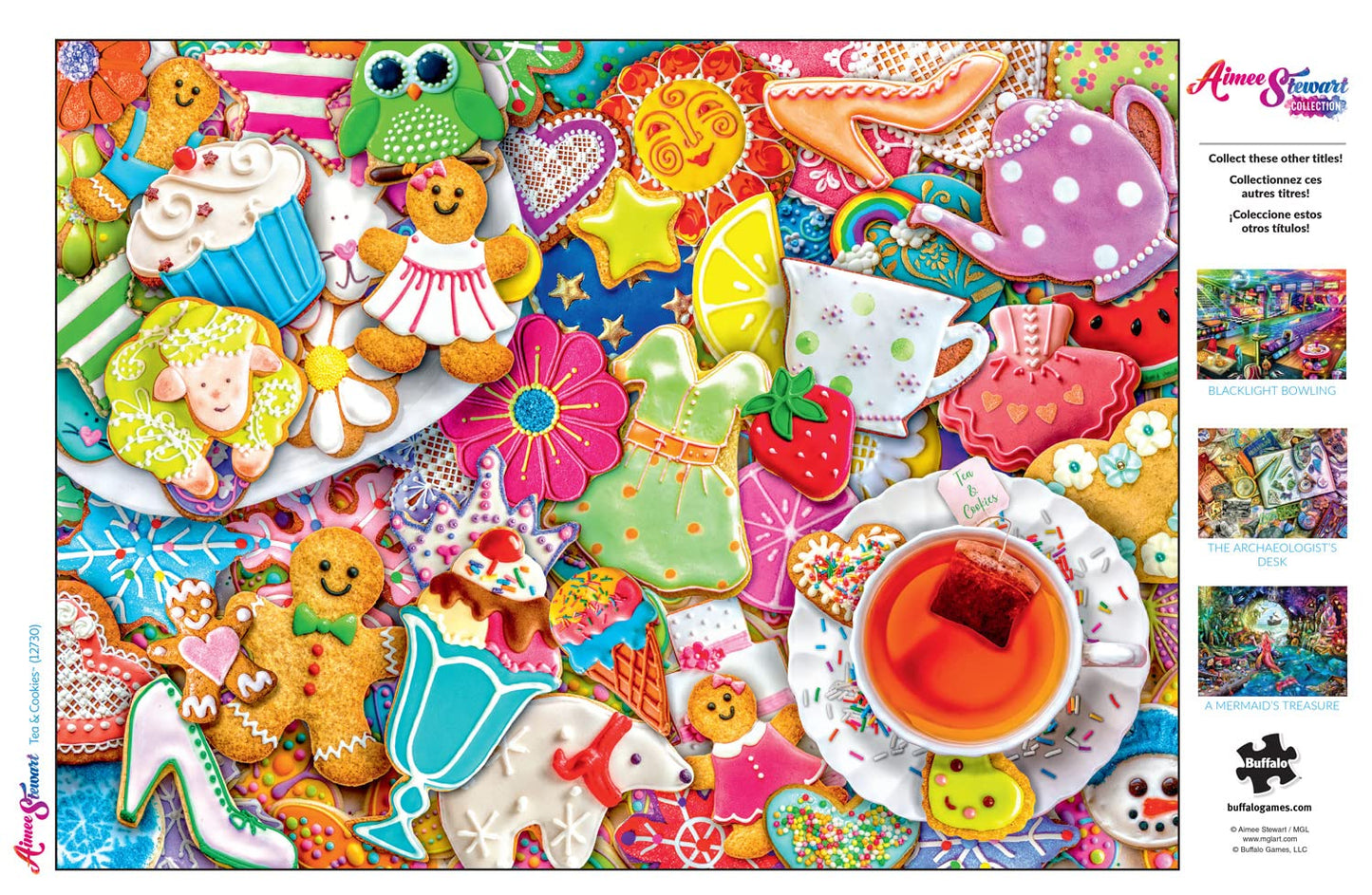 Buffalo Games - Aimee Stewart - Tea And Cookies - 1000 Piece Jigsaw Puzzle For Adults -Challenging Puzzle Perfect For Game Nights - Finished Size Is 26.75 X 19.75