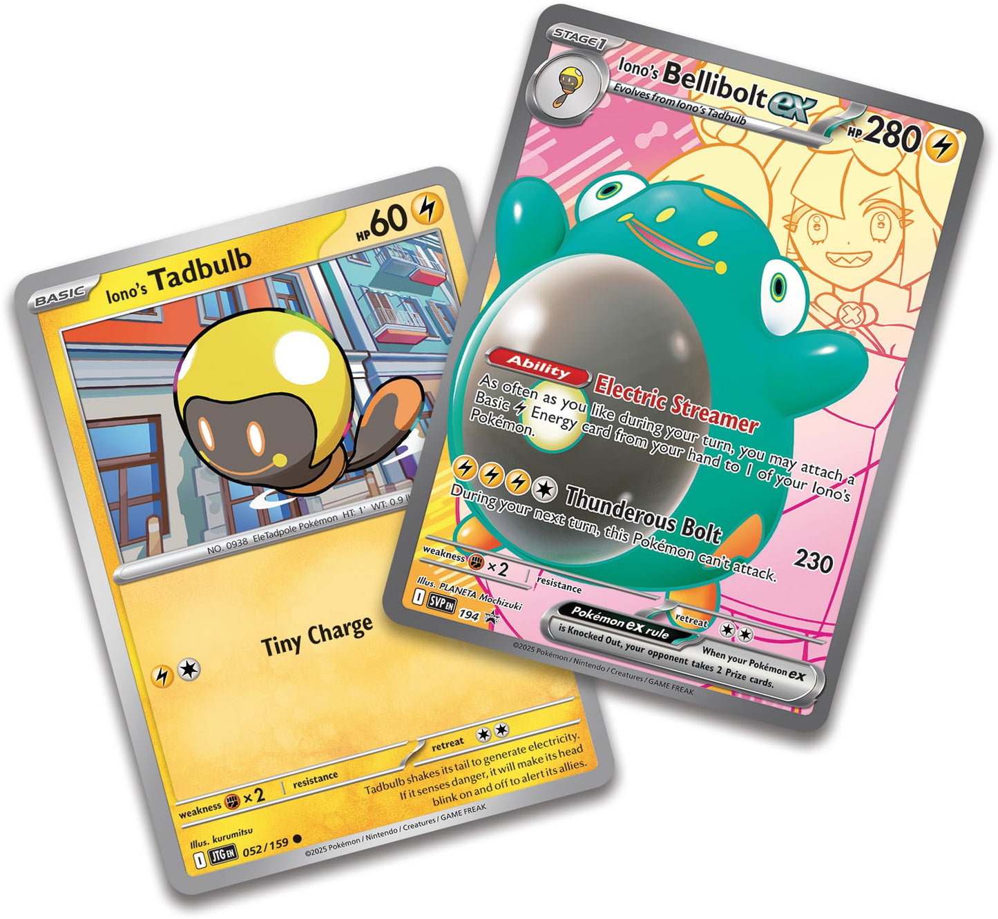 Pokemon TCG: Ionos Bellibolt ex enhanced Collection - 6 Packs  Promos