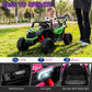Run Fast 12v Ride on Car with Parent Remote Control Electric Ride on UTV Toys Car for Kids 3-5 2WD 25W Motors 4 Spring Suspension Safety Belt Horn Music and LED Lights (Green  12V)