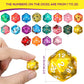 100 Pieces Polyhedral Dice Set with Black Pouch Polyhedral Dice Compatible with RPG MTG Table Games Multi Colored Assortment (20