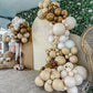 Partywoo Boho Brown And White Balloons, 140 Pcs Coffee Brown Balloons And White Sand Balloons Different Sizes Pack Of 18 Inch 12 Inch 10 Inch 5 Inch For Balloon Garland Or Arch As Party Decorations