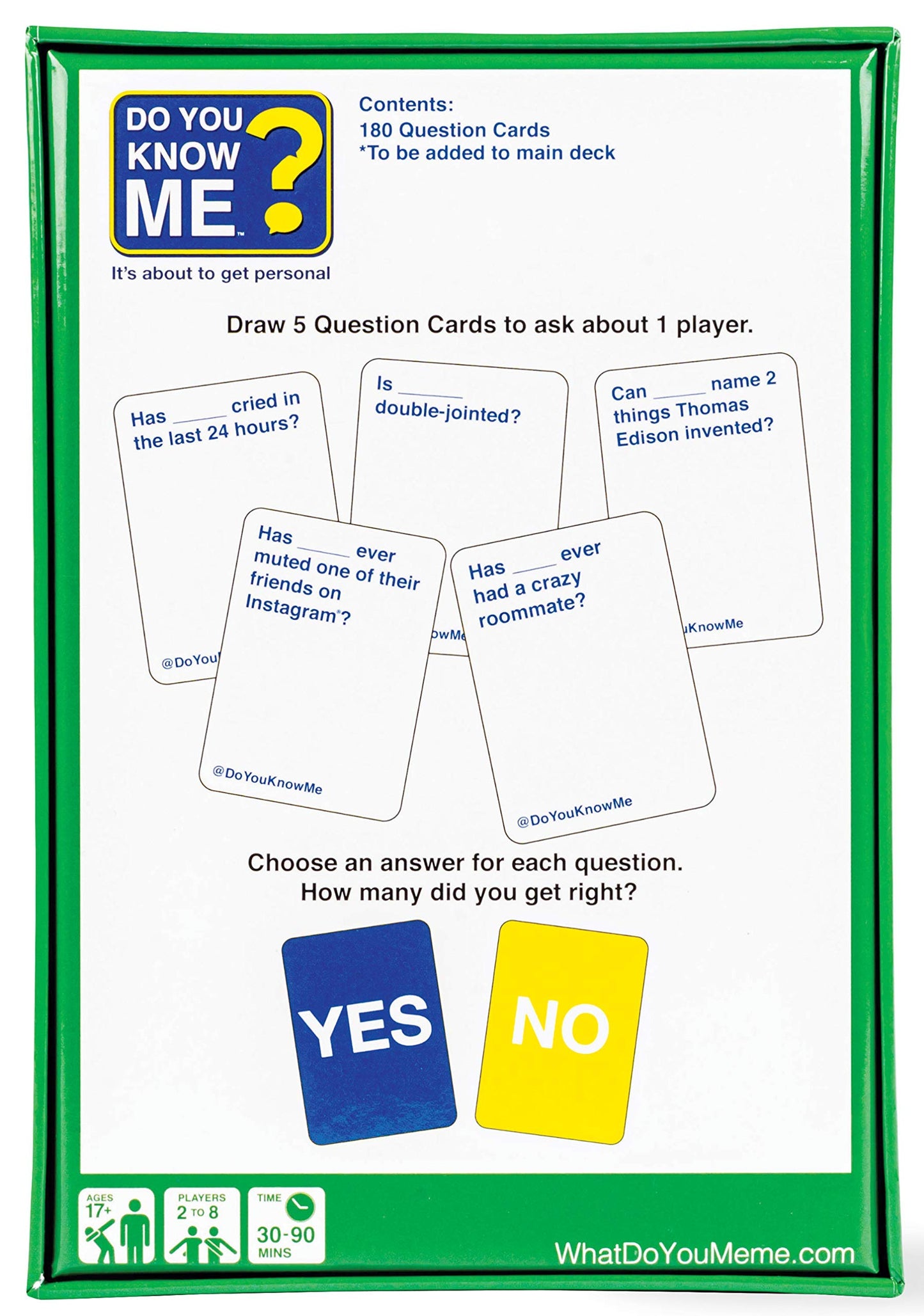 WHAT DO YOU MEME? Do You Know Me? Expansion Pack - Medium, Black, Paper, Model DYKMEXP307