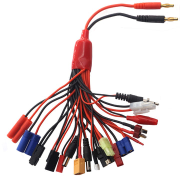 Vgoohobby 19 in 1 RC Car Truck Lipo Battery Multi Charger Adapter Lead Cable Converter Compatible with Traxxas Tamiya RC Car Tru