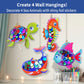 Chalk And Chuckles Art And Craft Kit; Fabulous Foil Decorations For Kids Age 4-9 Year; Sea Animals Diy Toys For Boys And Girls;
