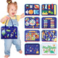 Lanjue Toddler Busy Board, Montessori Toys For 3+ Year Old Boys Birthday Gifts, Busy Book Sensory Board Learning Educational Act