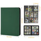 9 Pockets Card Binder enhanced Zip Trading Card Binder 540 Double Sided Pocket PU Collection Binder  Collector Album  Card Folder for MTG  TCG  Business Cards.(Blackish Green)