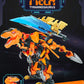 TIALLOW 2 in 1 Transforming Dinosaur Building Toy Set, Large Mecha Armor T-rex Model, Orange, F5-A0007, For Ages 8-14