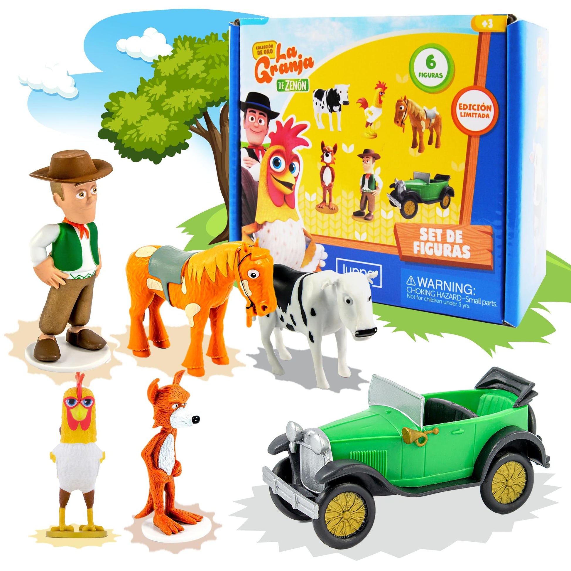 LUPPA La Granja de Zenon, Set de Figuritas de Acci  n y Aventura para Nios, Figuritas | Zenon, Percheron, Beto, Lola, Bartolito 