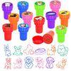 Cinrobiye 24 Pcs Dog Stampers for Kids,Puppy Party Birthday Favors, Pet Party Goodie Bag Fillers, Classroom Rewards, Carnival Pr