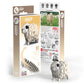 Eugy Sheep 3D Puzzle, 22 Piece Eco-Friendly Educational Toy Puzzles For Boys, Girls & Kids Ages 6+