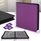 SMYV 12 Pocket Trading Card Binder  enhanced PU Cover Card Binder for 720 Cards  Ringless Side Loading Card Collection Album Folders for MTG  TCG  Game Cards & Sports Cards (Purple)