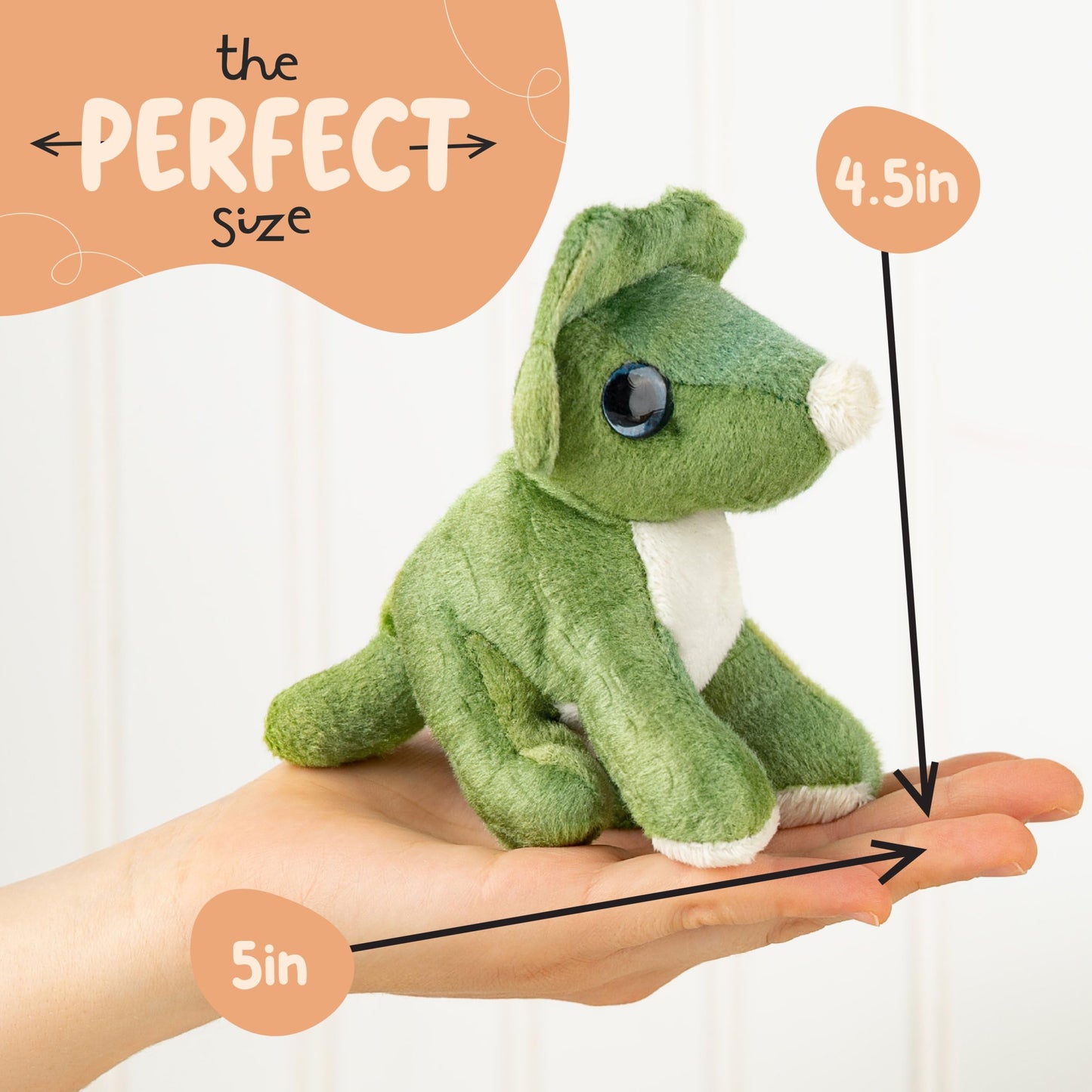 Forest & Twelfth Stuffed Triceratops, Single Mini Stuffed Animal Plush Toy For Kids, Dinosaur Party Favors And Goody Bags, Classroom Treasure Box Prizes, Stocking Stuffers (Triceratops)