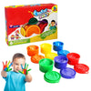 FunBlast Finger Painting Kit, 6 Colors DIY Coloring Hand Paint for Art and Craft Work, Finger Paints for 3+ Year Kids, Finger Pa