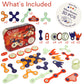 Clixo Mars Rover Pack - Glow-In-The-Dark Wheels Magnetic Building Toy - 30 Flexible Magnet Pieces For Galactic Exploration & Adventure. Award-Nominated Stem Toy. Kids Gift & Travel Toy. Ages 6+ [New]