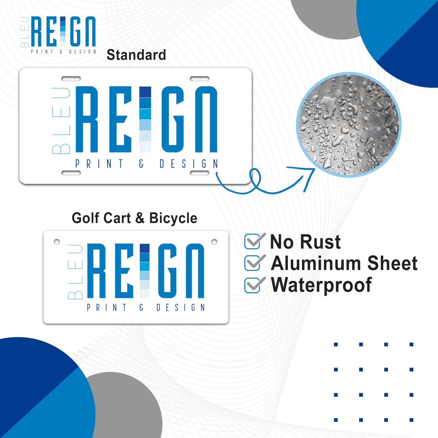 Bleu Reign Personalized Licence Plate Decor - Vermont Blackout Holiday 2021 State, Add Custom Name (6X12 Inches)
