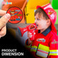 Playbees Firetruck Stickers - 2 Rolls - Kids' Party Favors, Game Prizes, Novelty Toys, Wall Decor, Scrapbooking, Girly Collectio