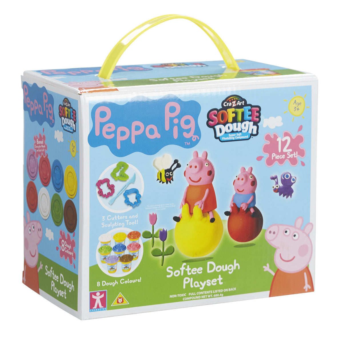 Peppa Pig Softee Dough Playset, Multi Color, Kid