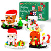 Eelexa Christmas Building Toys Set Includes Santa Claus, Snowman, Reindeer, Gingerbread, Christmas Building Blocks For Kids, Boy