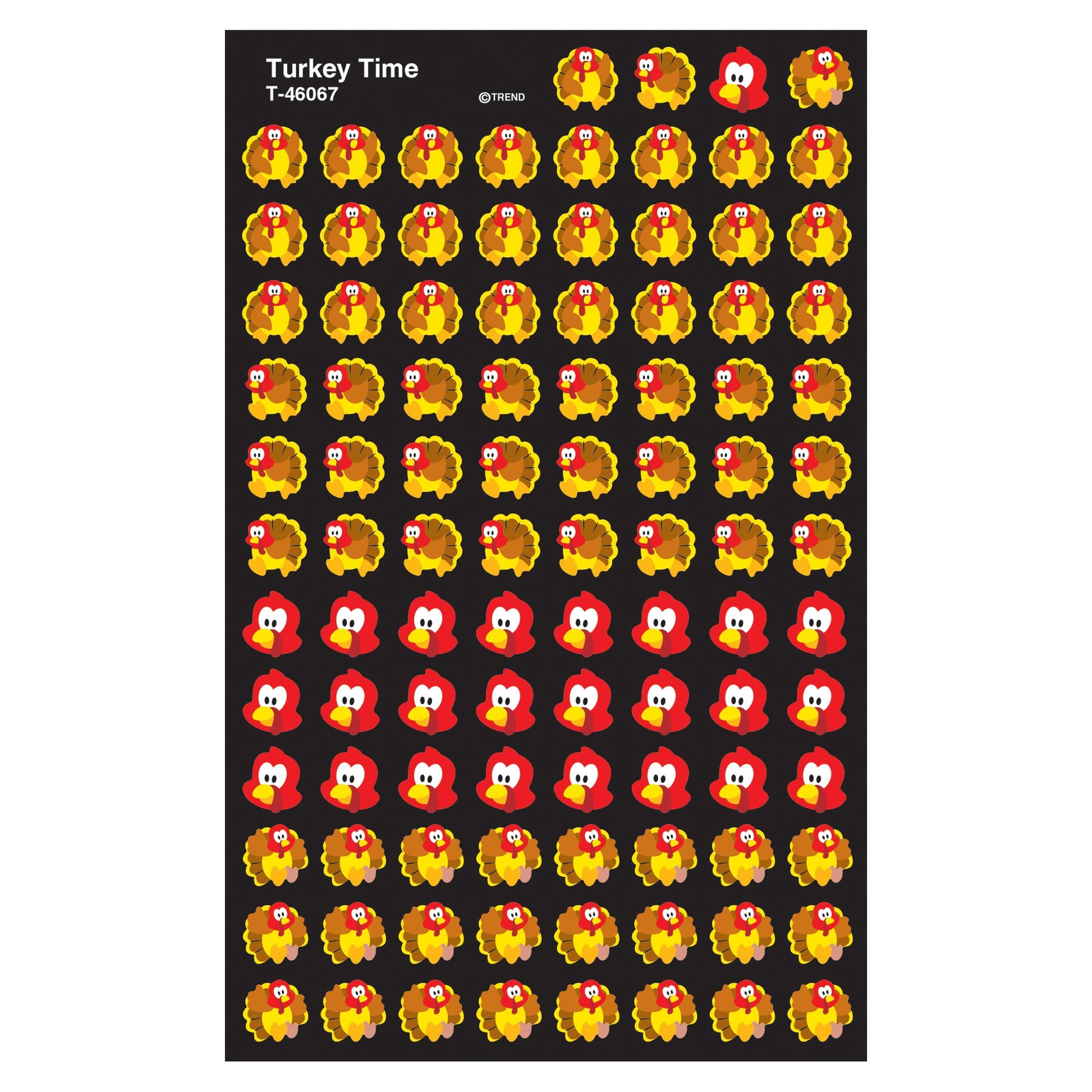 Trend Enterprises, Inc. Turkey Time superShapes Stickers, 800 ct