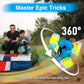 Contixo RC Stunt Car 4WD 2.4GHz - Double-Sided 360 Rotating Remote Control Car with LED Lights, for Kids Age 4-12, Blue