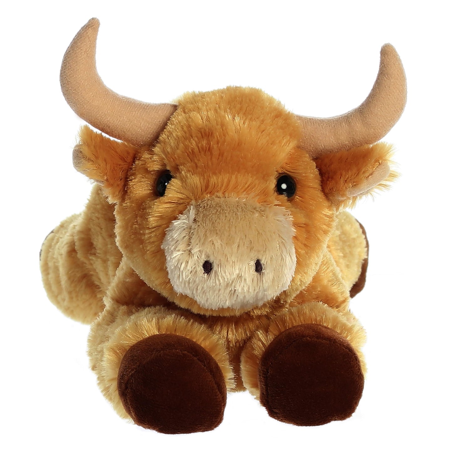 Aurora Adorable Flopsie Toro Bull Stuffed Animal, 12" Brown, Polyester, Model 31548 - Perfect for Kids and Adults, Imaginative Play