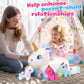 Wewill 19'' Rainbow Unicorn Stuffed Animal Plush Toys With 4 Cute Babies Unicorn Birthday Christmas Holiday Monther'S Day Gifts